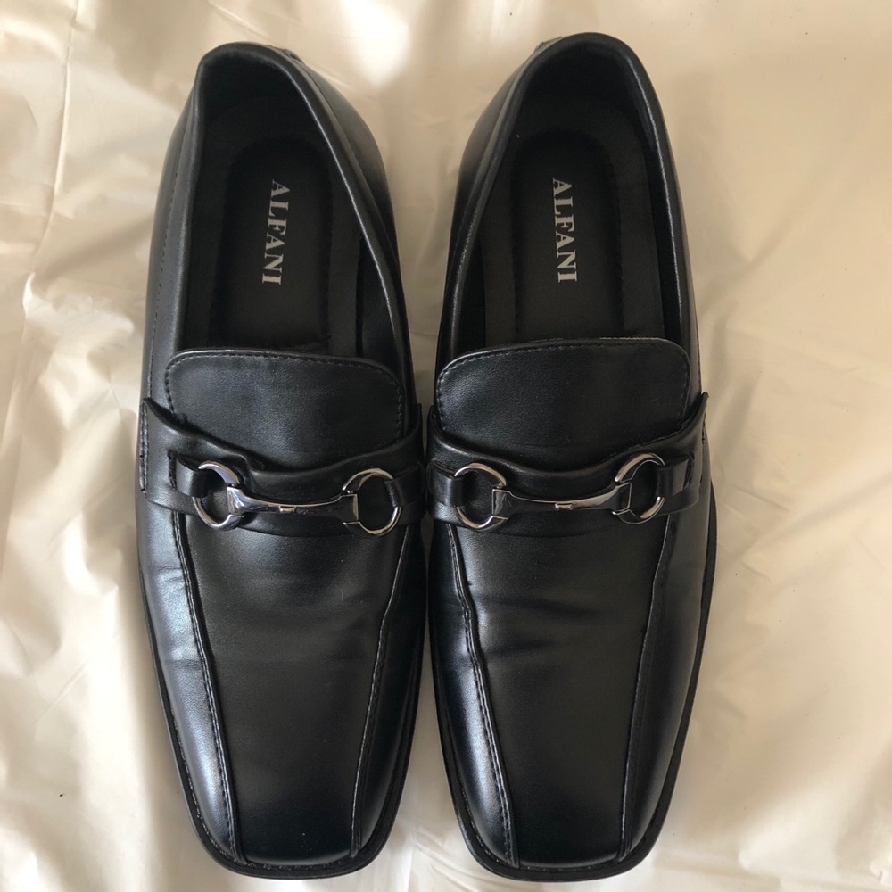 Alfani Walker Leather Slip On Loafer Dress Shoes